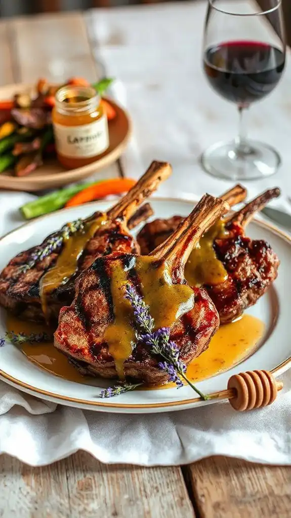 spicy lamb with honey