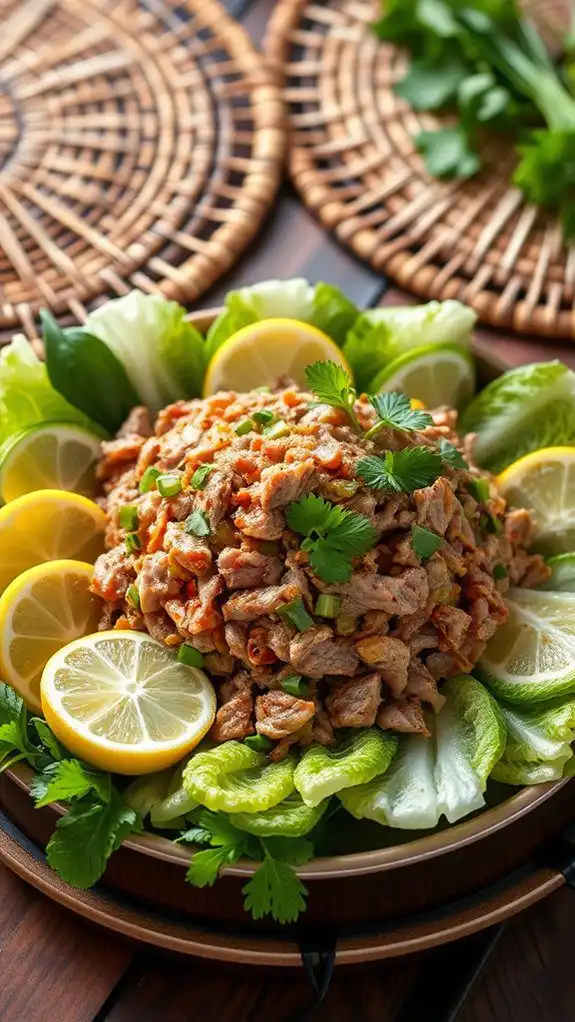 spicy laotian ground meat spicy laotian ground meat