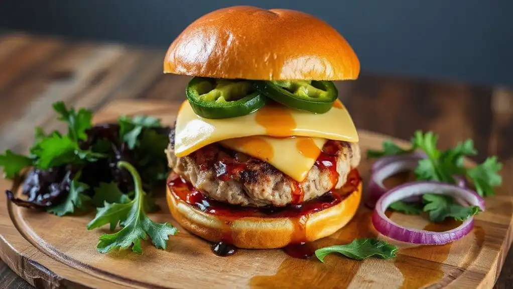 spicy maple turkey burger spicy maple turkey burger