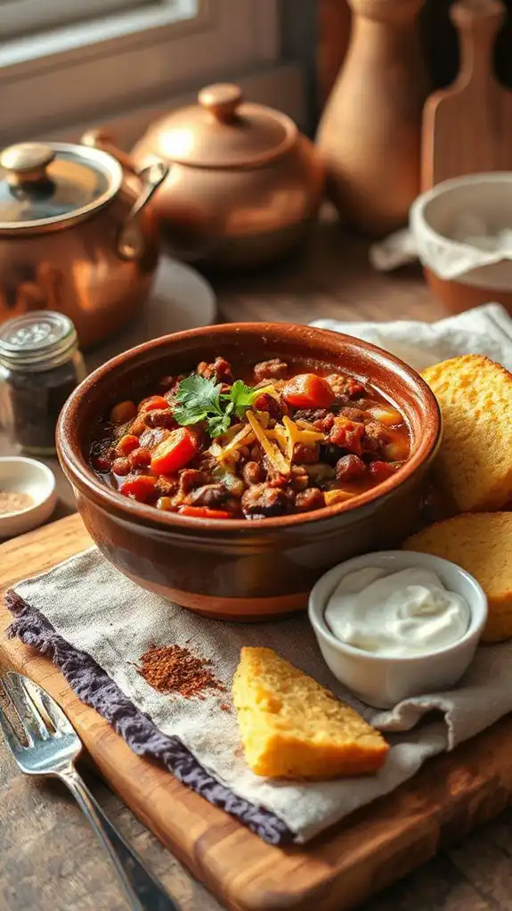 spicy meat and beans