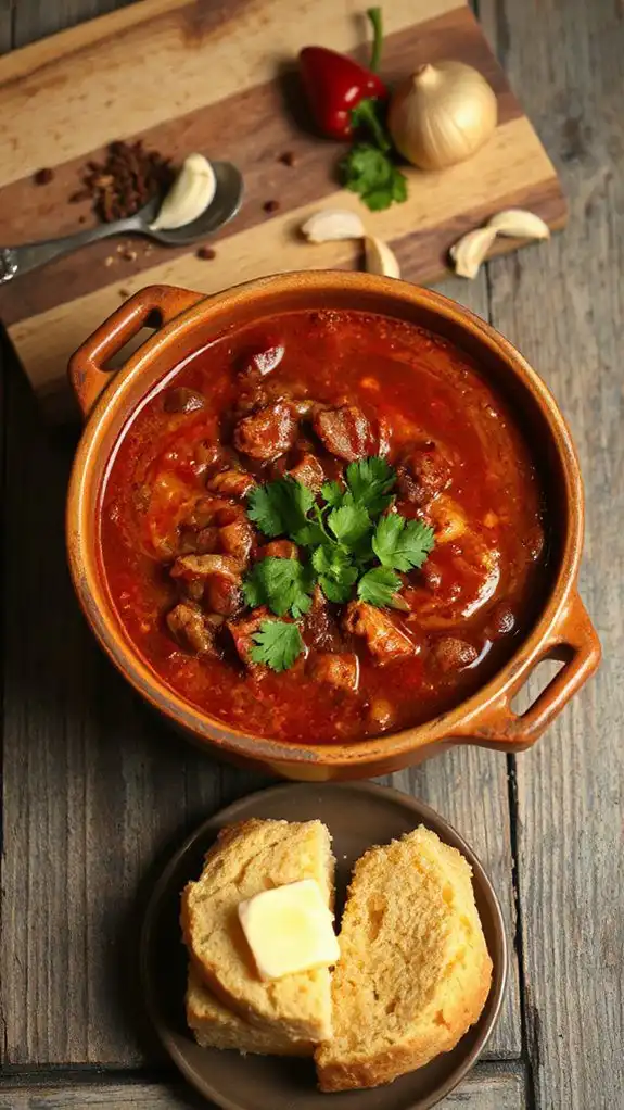 spicy meat and beans