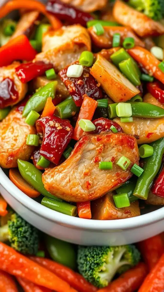 spicy pork and vegetables