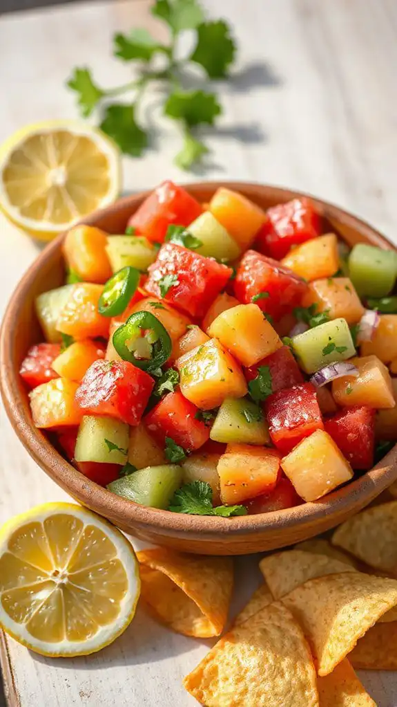 spicy refreshing fruit salsa