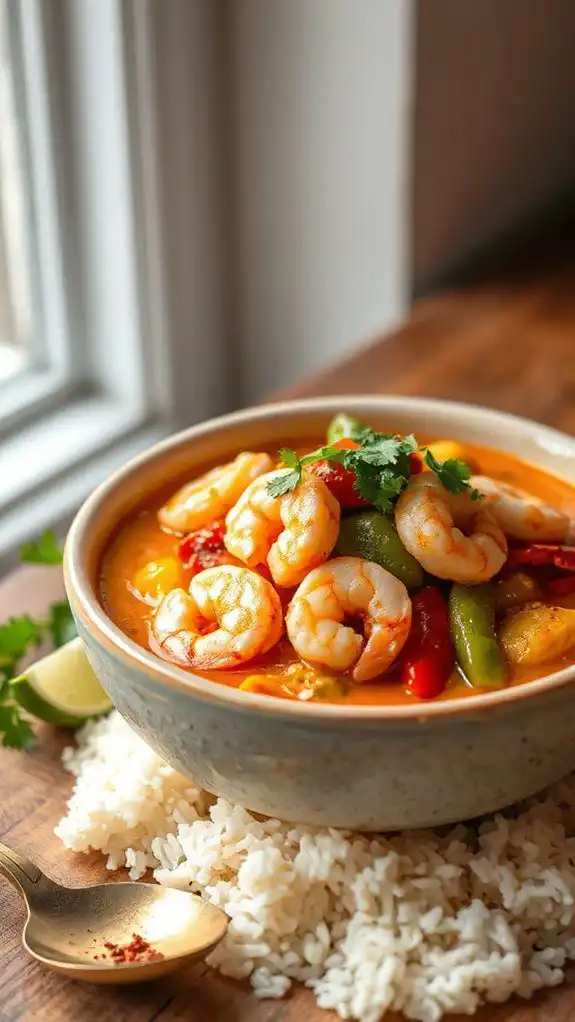 spicy shrimp coconut curry