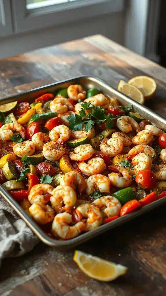 spicy shrimp vegetable dish