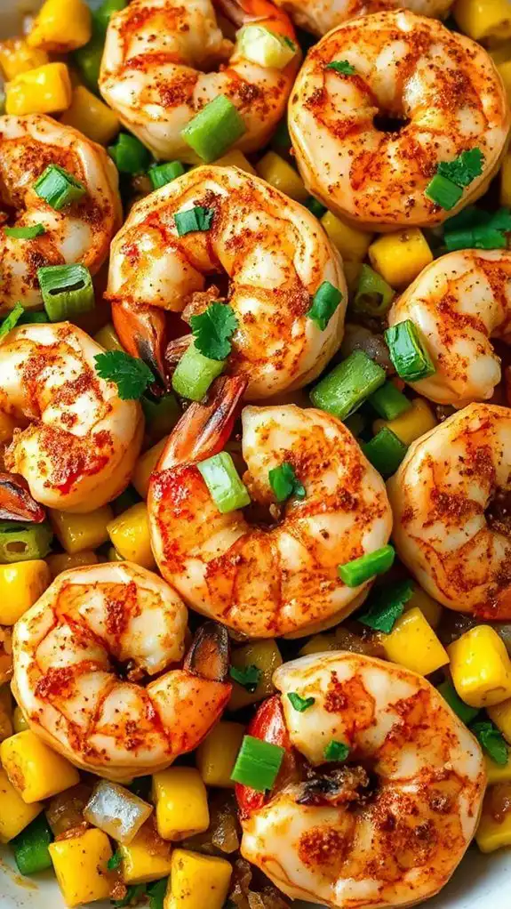 spicy shrimp with corn