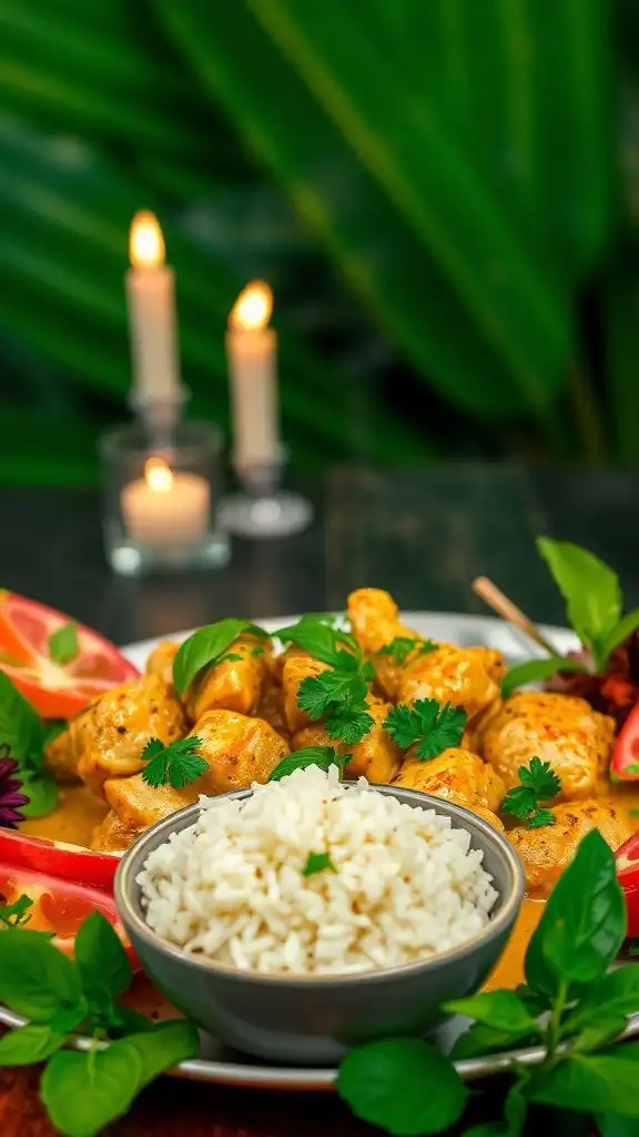 spicy thai chicken dish