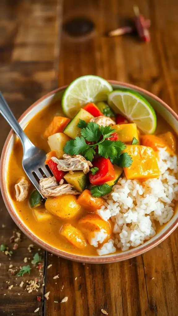 spicy thai chicken dish spicy thai chicken dish