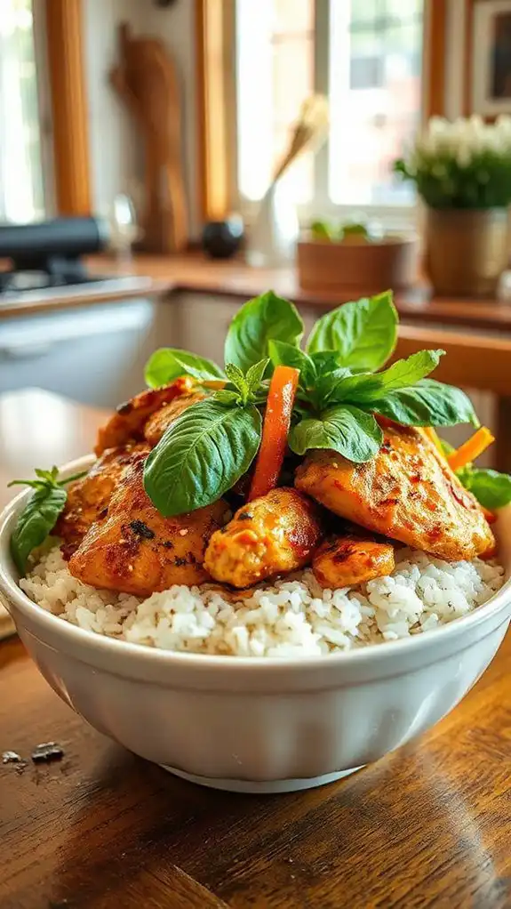 spicy thai chicken dish