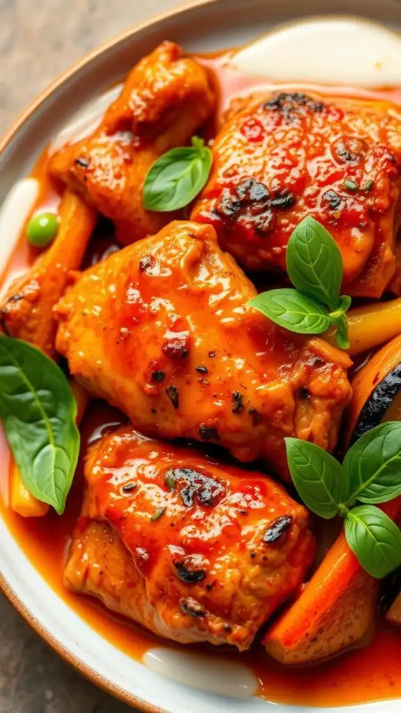 spicy thai chicken thighs