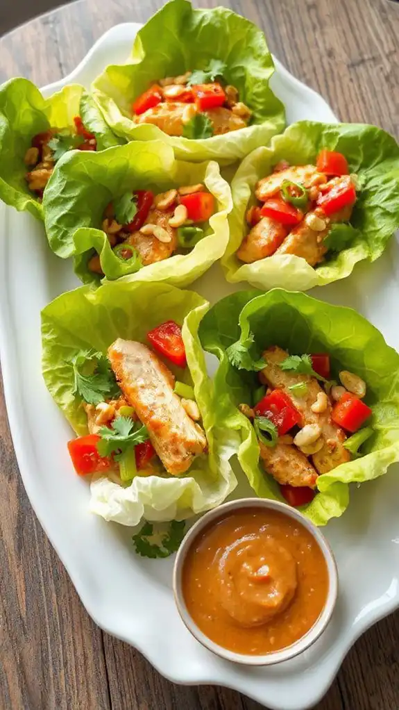 spicy thai chicken wraps spicy thai chicken wraps