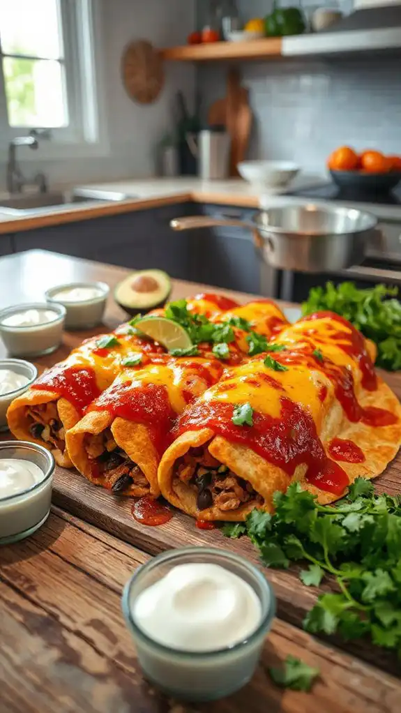 spicy turkey black bean enchiladas spicy turkey black bean enchiladas
