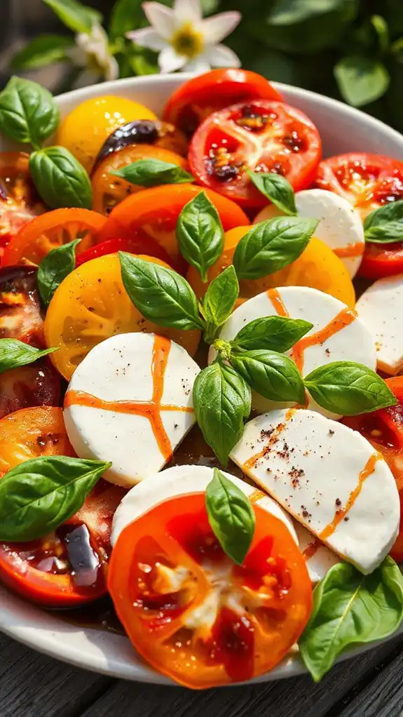 spicy twist on caprese