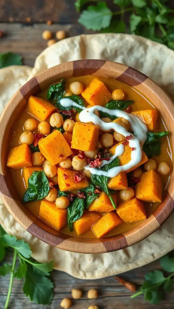 spicy vegan curry dish