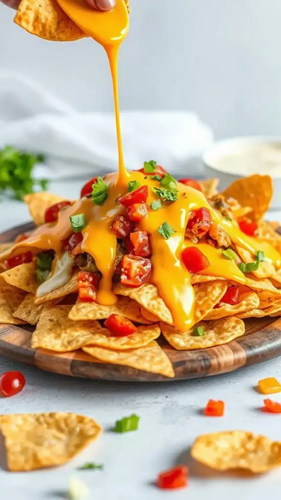 spicy vegetable loaded nachos delight
