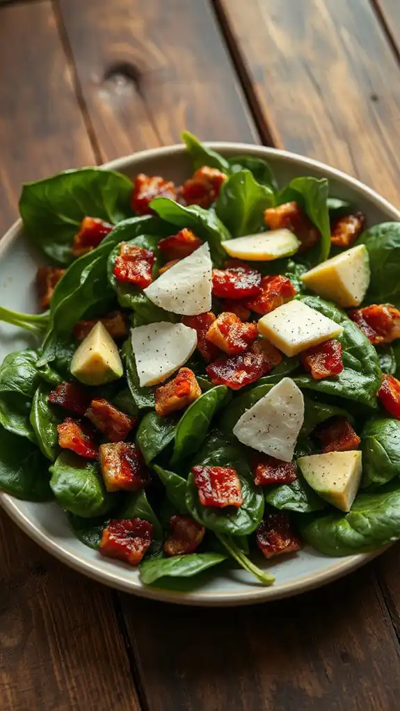 spinach and bacon salad