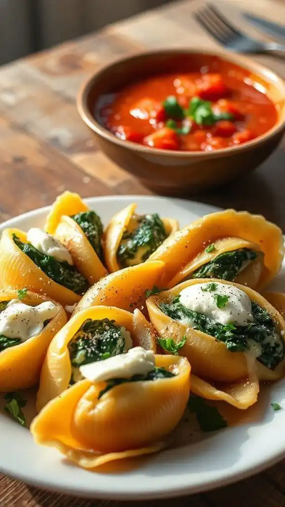 spinach and cheese filling
