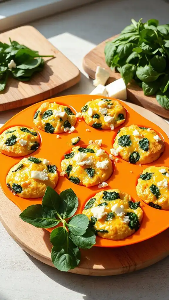 spinach and cheese muffins