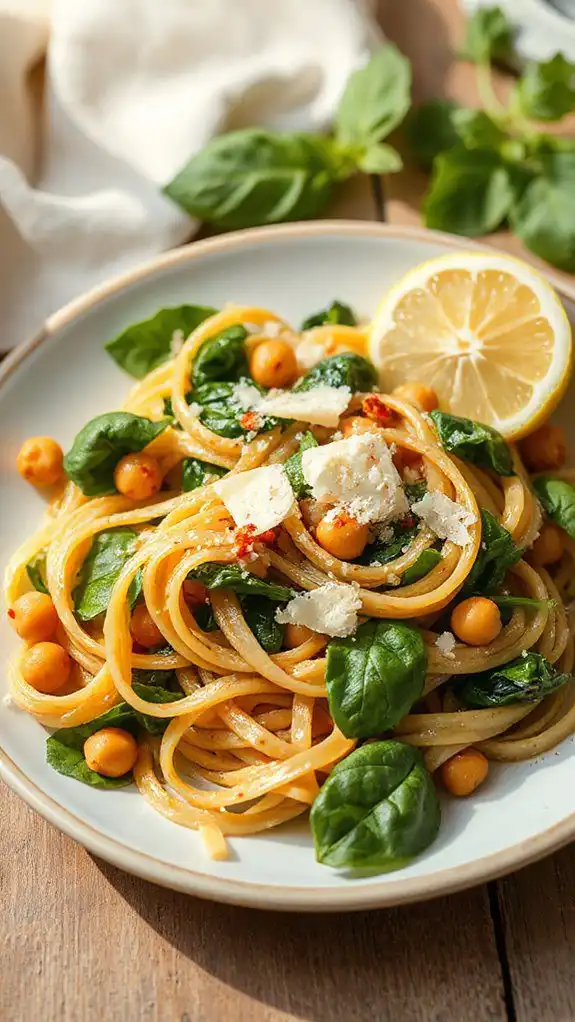 spinach and chickpea dish