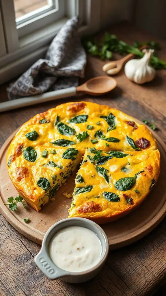 spinach and egg dish