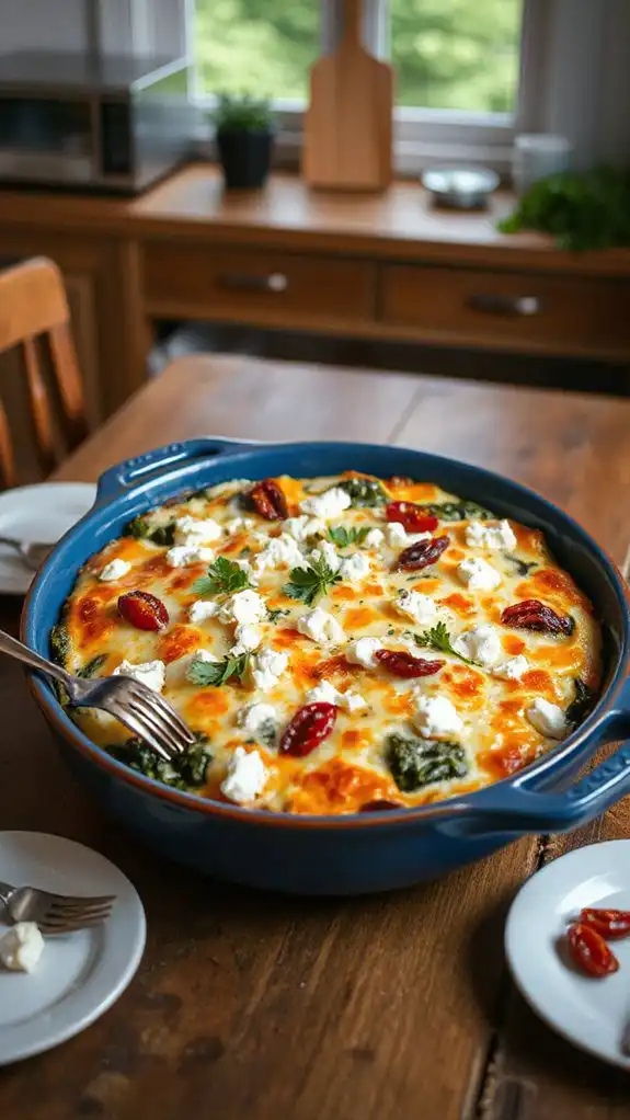 spinach and feta casserole