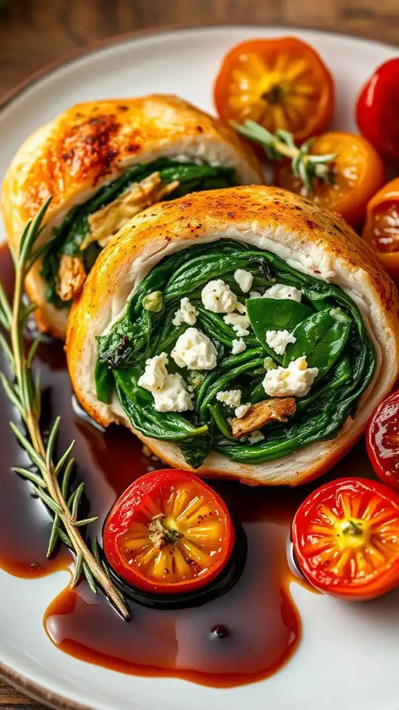 spinach and feta chicken spinach and feta chicken
