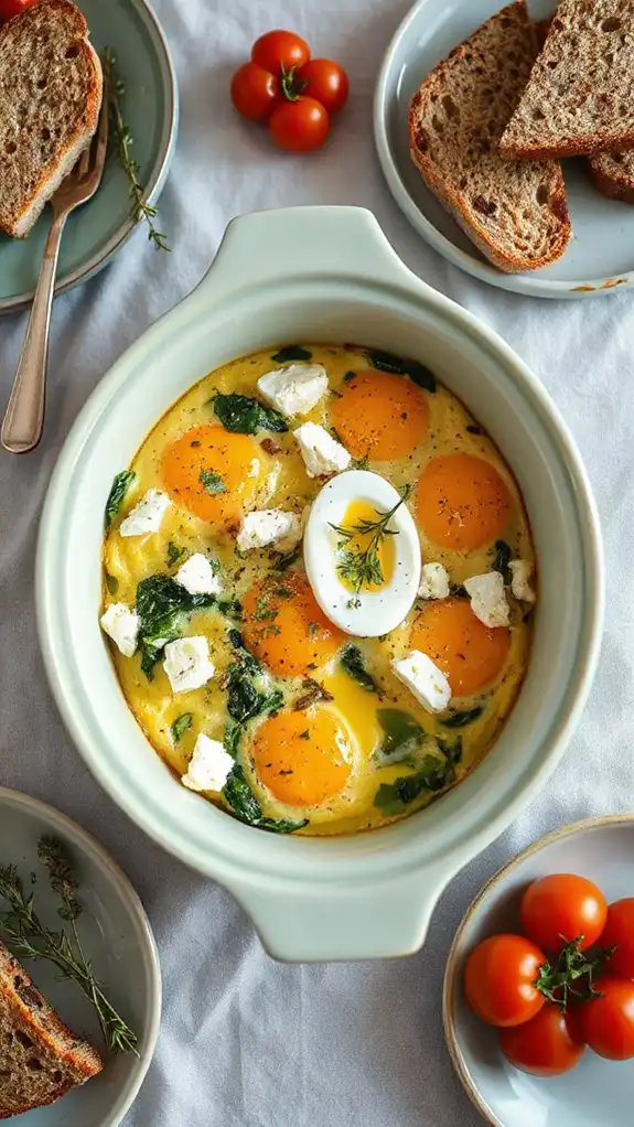 spinach and feta dish