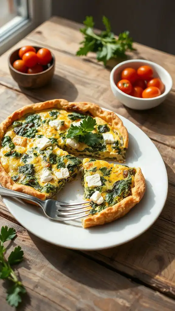 spinach and feta dish