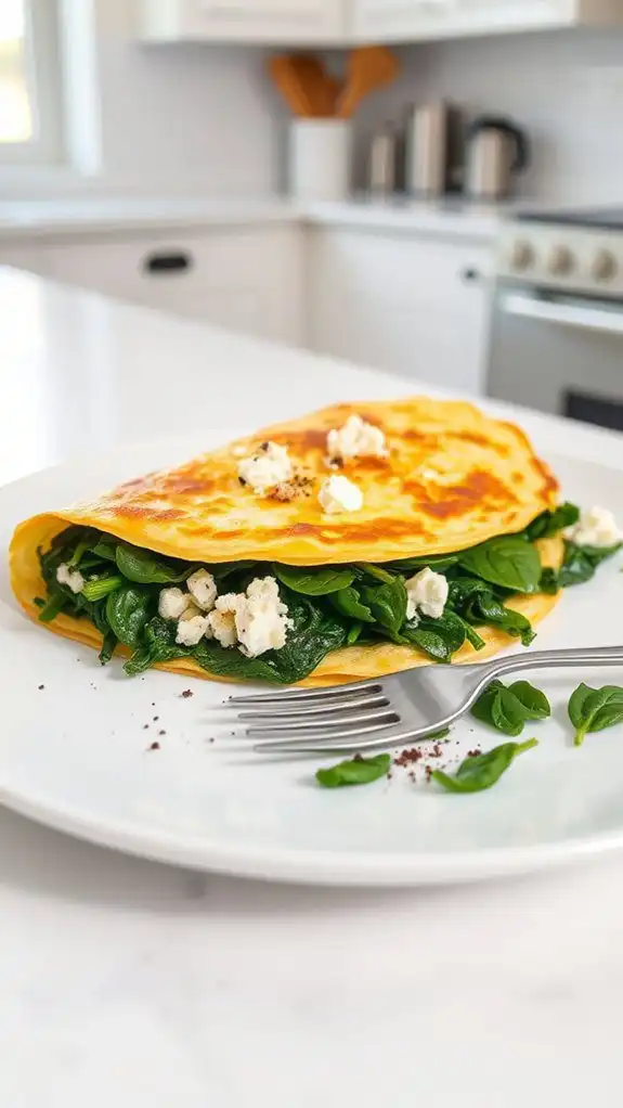 spinach and feta dish