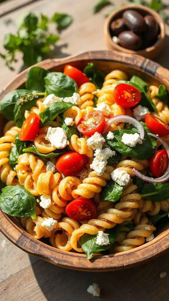 spinach and feta salad