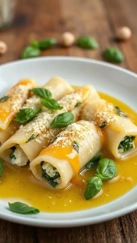 spinach and ricotta cannelloni spinach and ricotta cannelloni