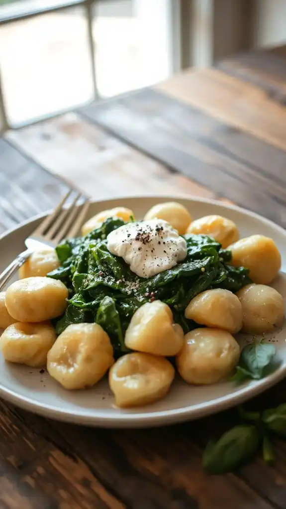 spinach and ricotta gnocchi spinach and ricotta gnocchi