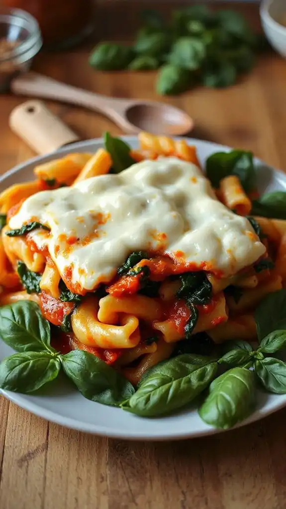 spinach and ricotta pasta