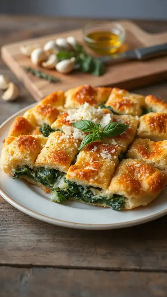 spinach cheese bread pudding spinach cheese bread pudding