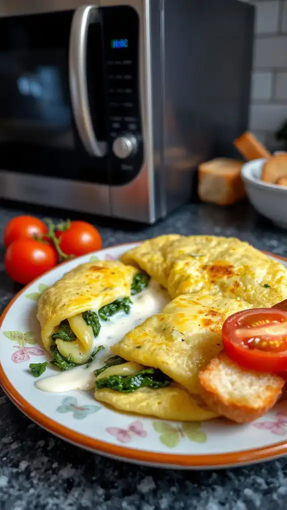 spinach cheese omelette recipe