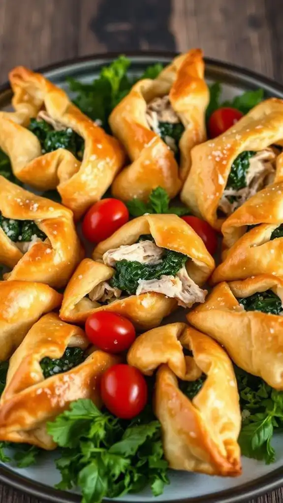 spinach chicken puff pastry