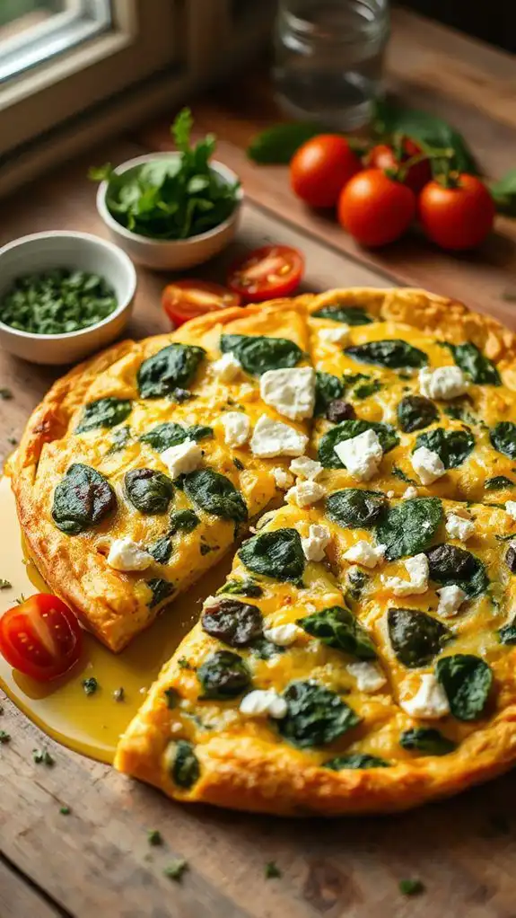 spinach feta breakfast frittata