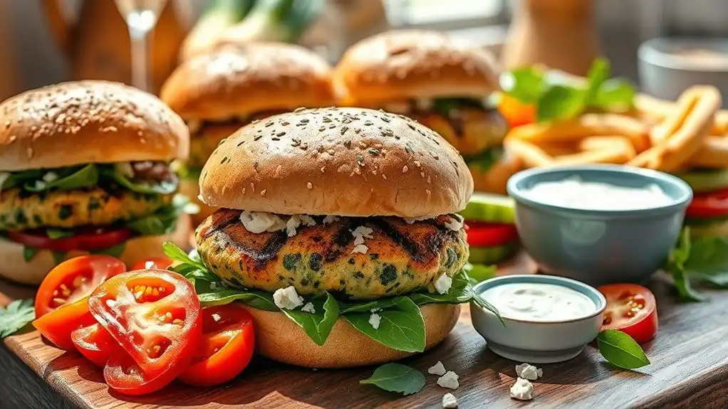 spinach feta chicken patties spinach feta chicken patties