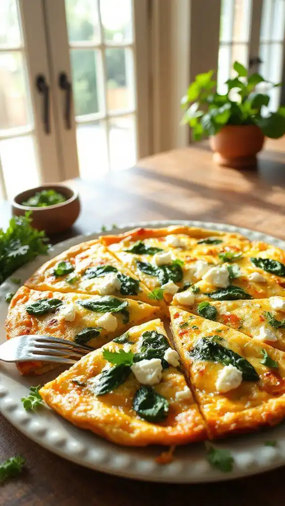 spinach feta egg dish