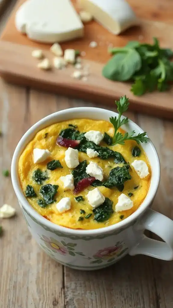 spinach feta egg dish