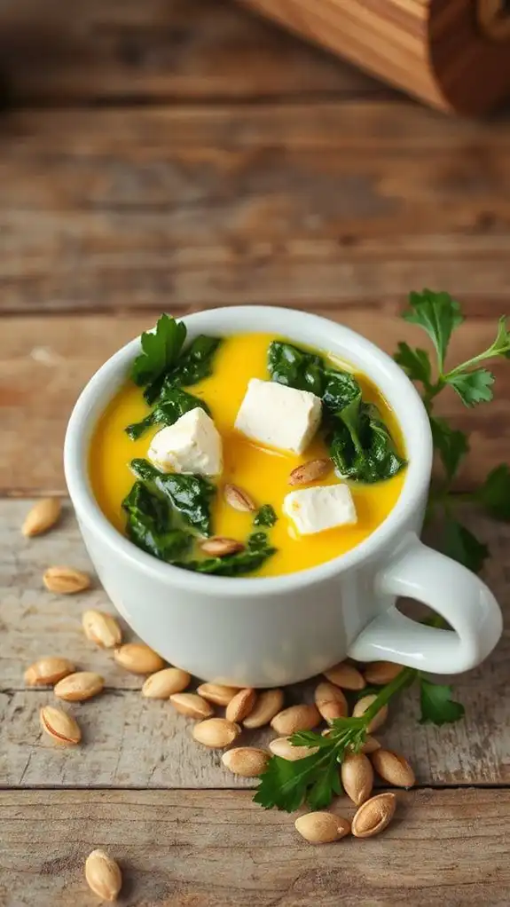 spinach feta egg recipe