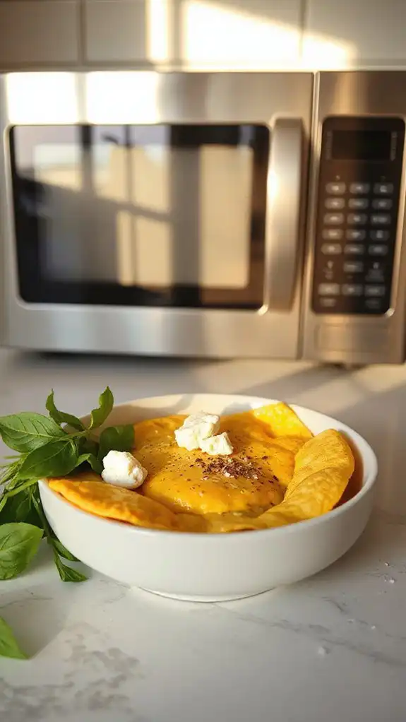 spinach feta microwave omelette spinach feta microwave omelette