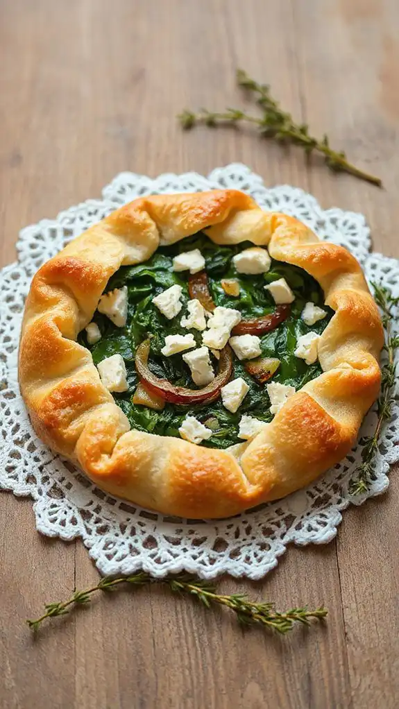 spinach feta pastry delight