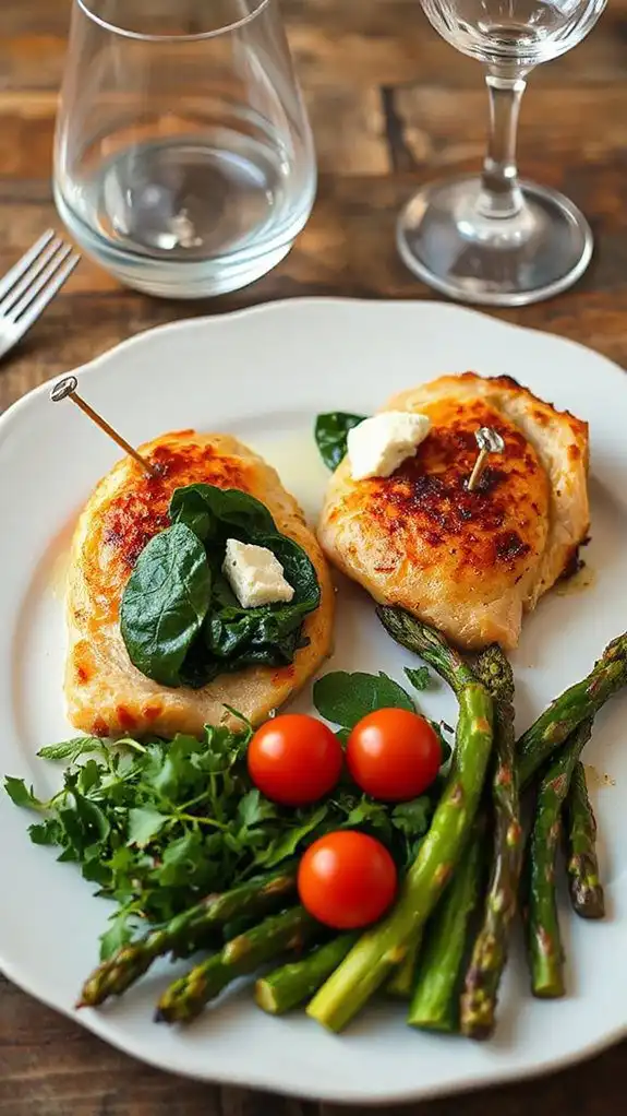 spinach feta stuffed chicken