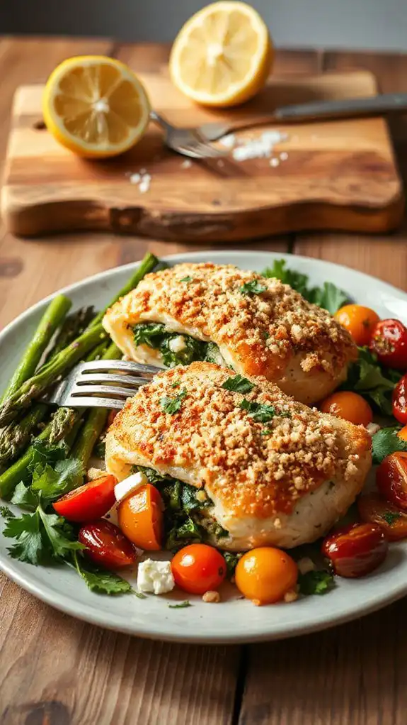 spinach feta stuffed chicken