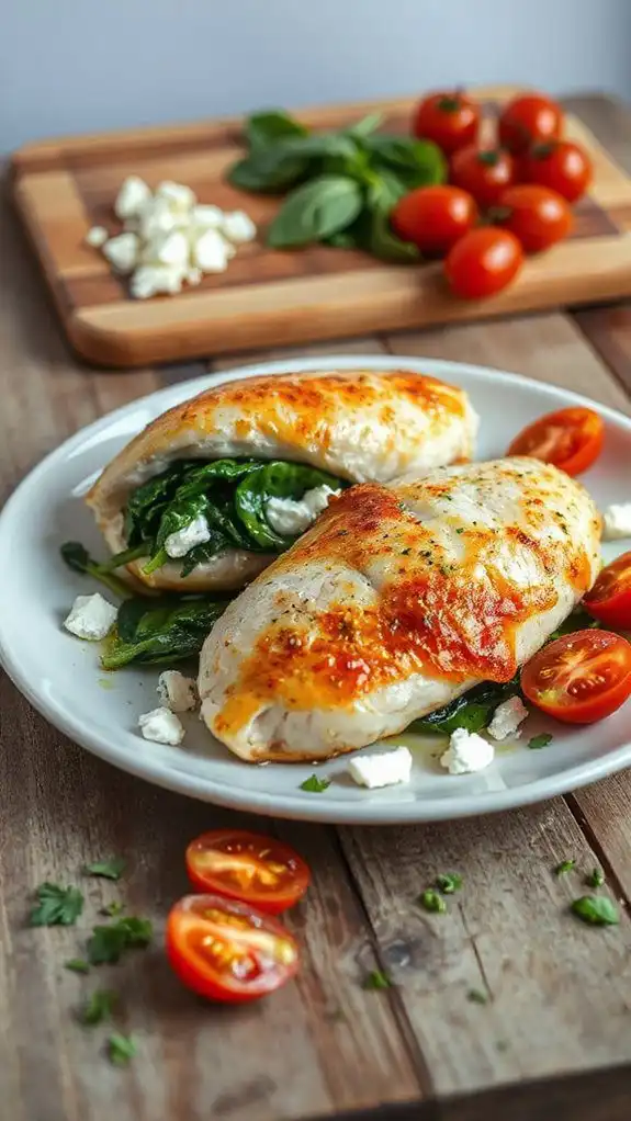 spinach filled chicken recipe