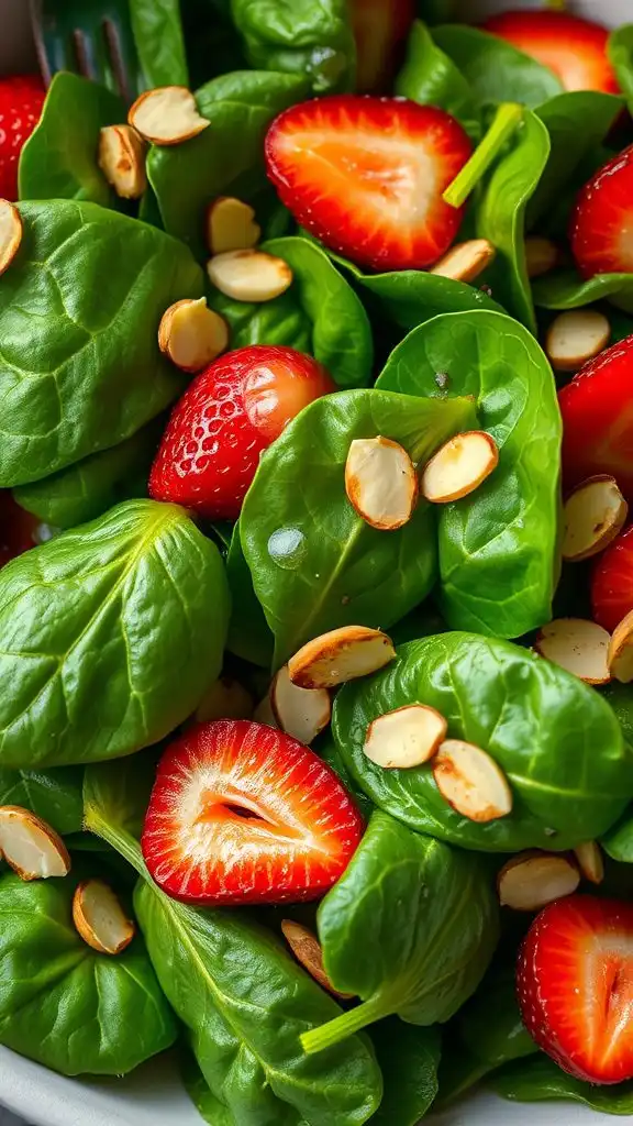 spinach salad with strawberries