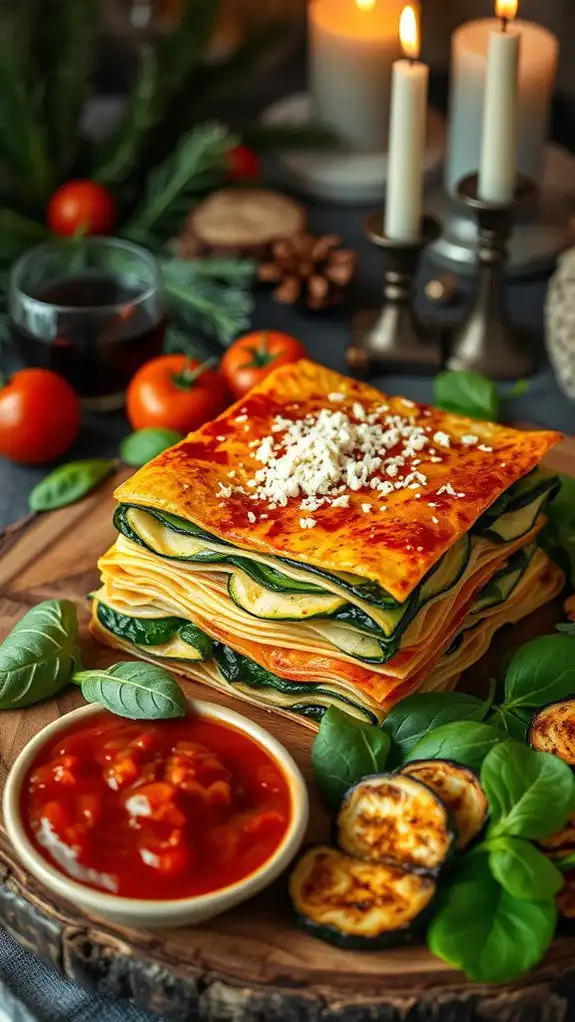 spinach vegetable lasagna recipe