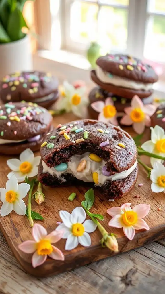 spring themed dessert treats