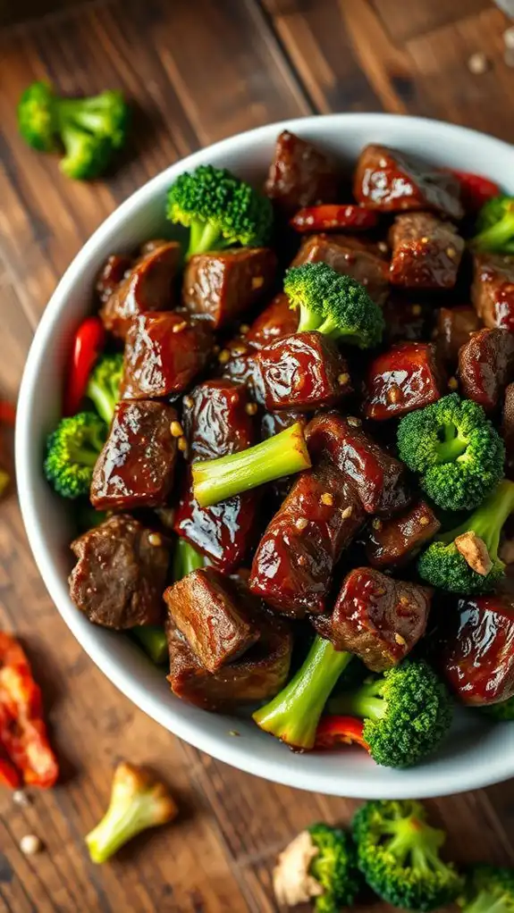 stir fried beef with broccoli